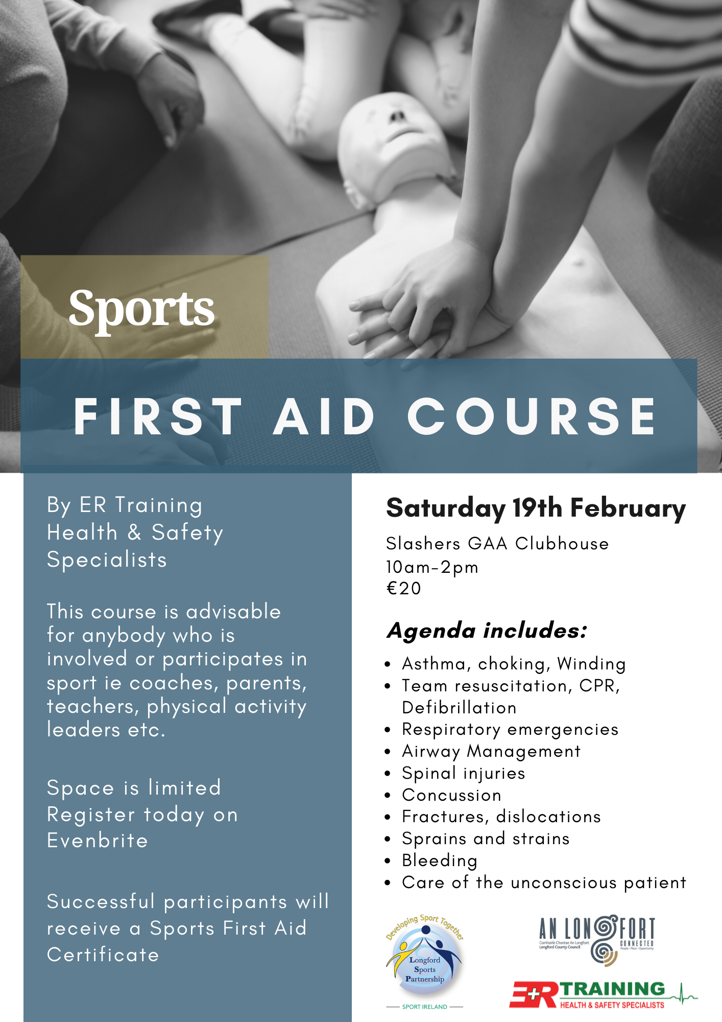 Sports First Aid Course Longford Sports